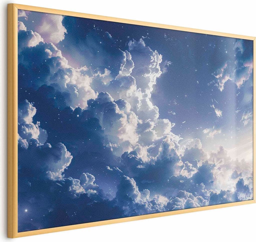 Posterpapier Poster - Starry Clouds and Soft Light Over a Corner of the Sky 60x40 cm Muster b-H-10051-ao-a