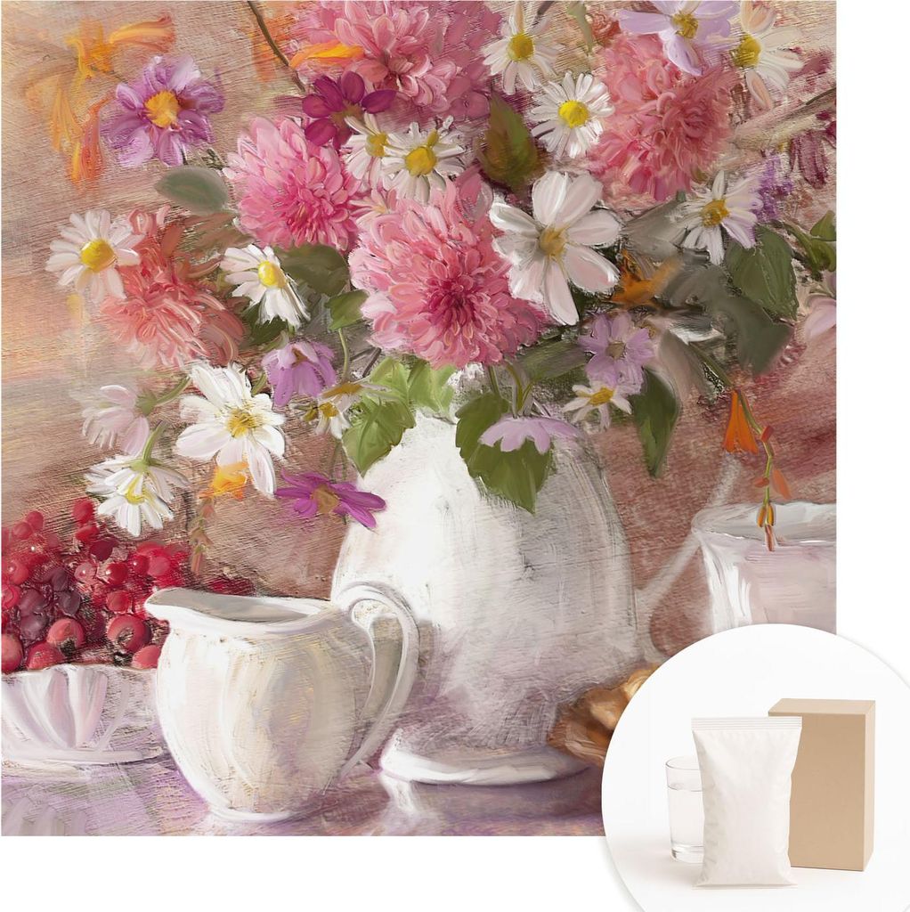 Fototapete - Wandbilder für Wohnzimmer - 250x250 cm - Dekorative Wandfolie - Modernes Design für Wanddekoration - Tapeten für Innenräume - Wild...