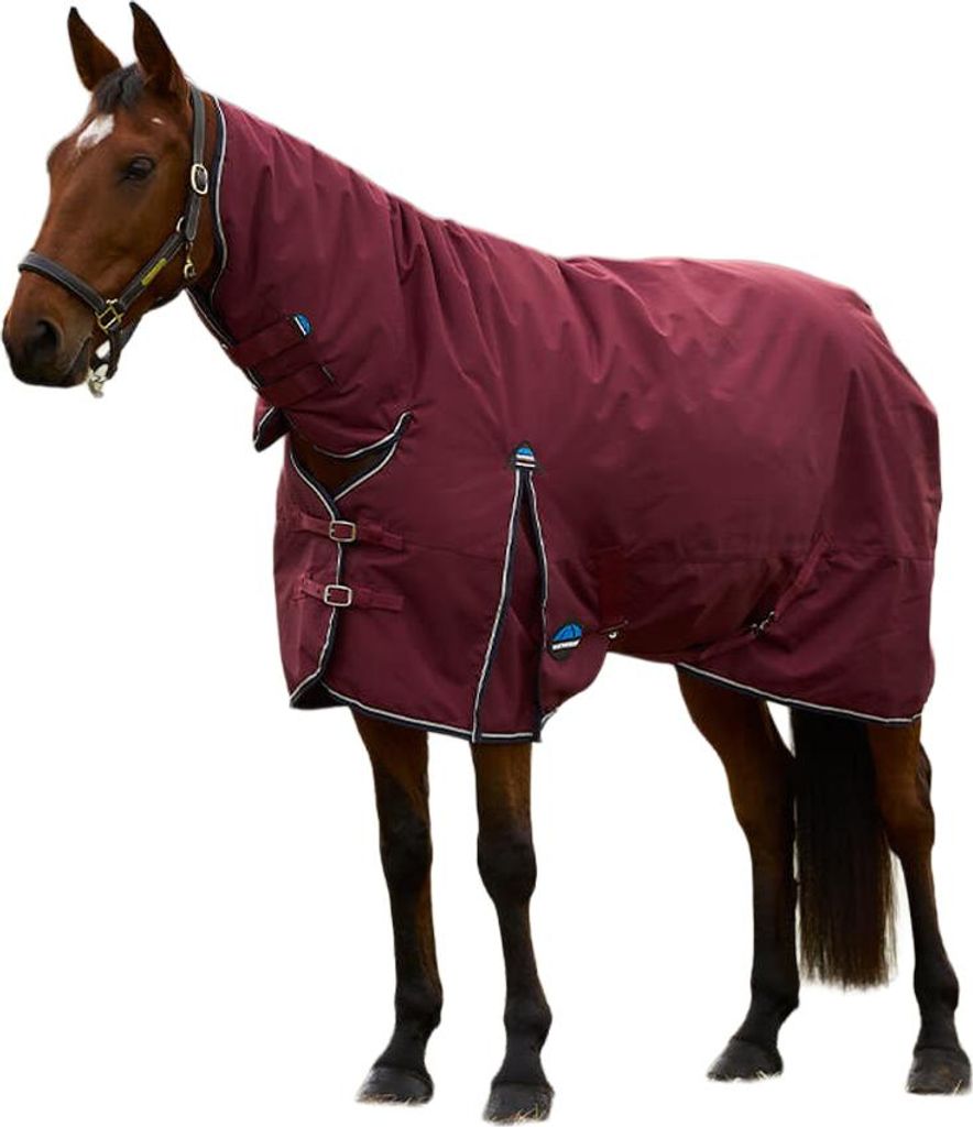 Weatherbeeta - "Comfitec Prelim" Combo-Kragen Pferdedecke WB2393 (213cm) (Burgunderrot/Marine)