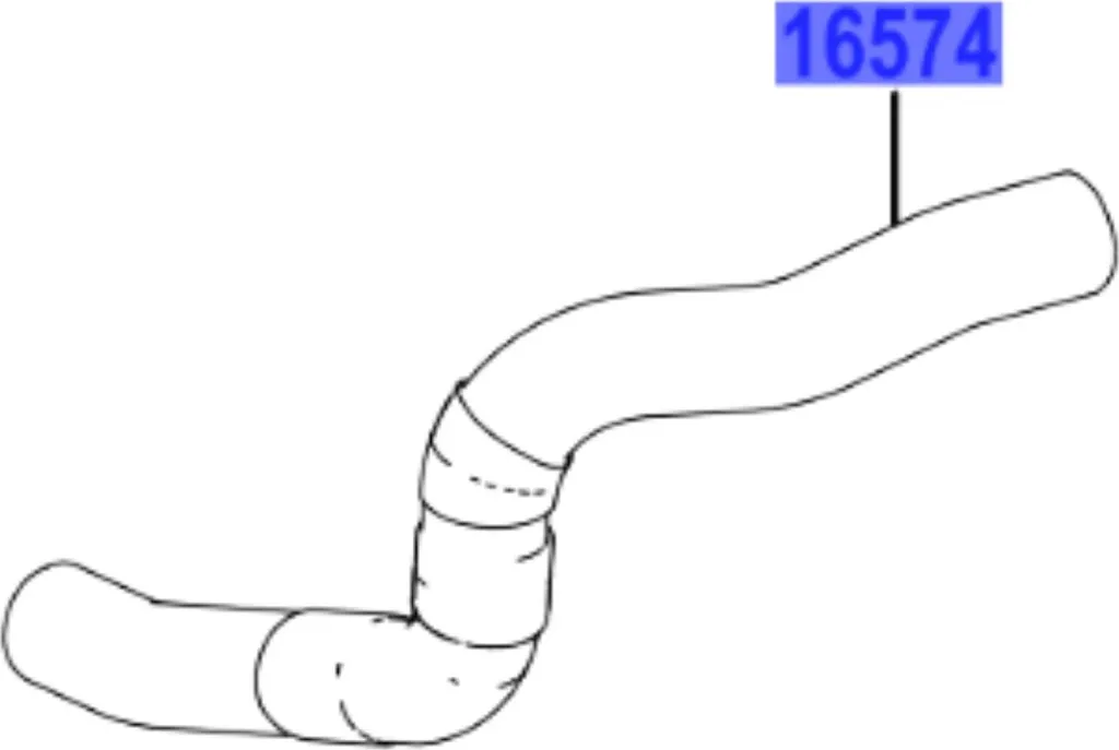 Support de Durite Radiateur pour Lexus IS2 - Raccord 16574-36010 OE