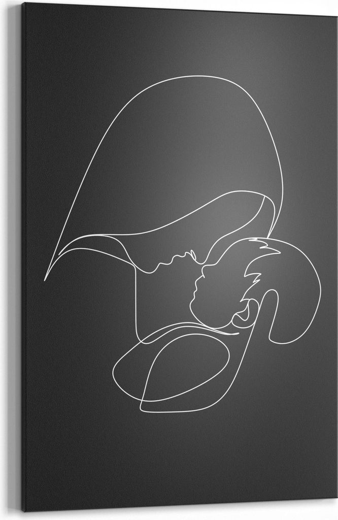 DEQORI Kreidetafel 40x60 cm 'Mutterliebe' bedruckt Tafel Kreide Wandtafel Schreibtafel