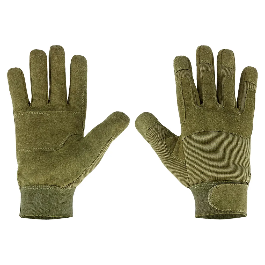 Gants tactiques en polyester flexible et cuir synthétique haute tenue 8