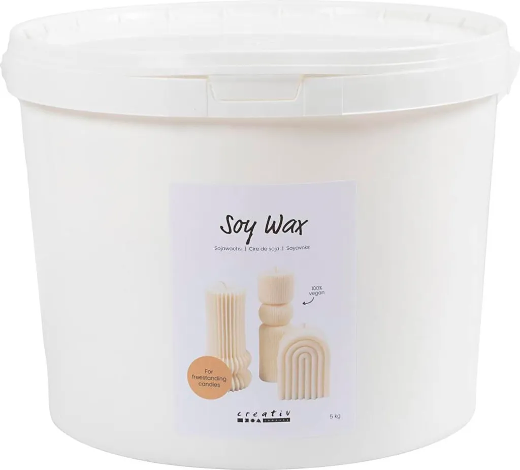 Cire de soja naturelle 5 kg sans suie pour bougies saines et durables