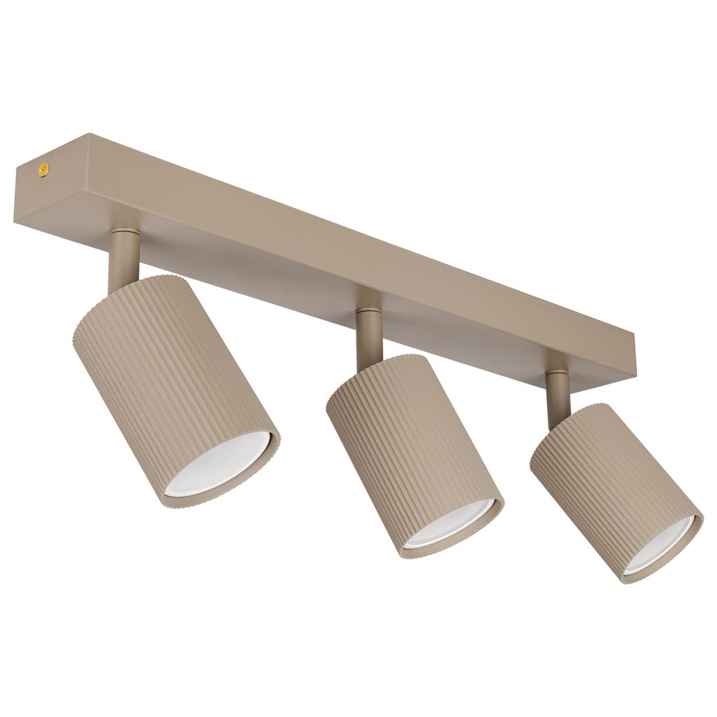 MasterLED Deckenleuchte Lucerno 3-flammig GU10 beige Produktbild 