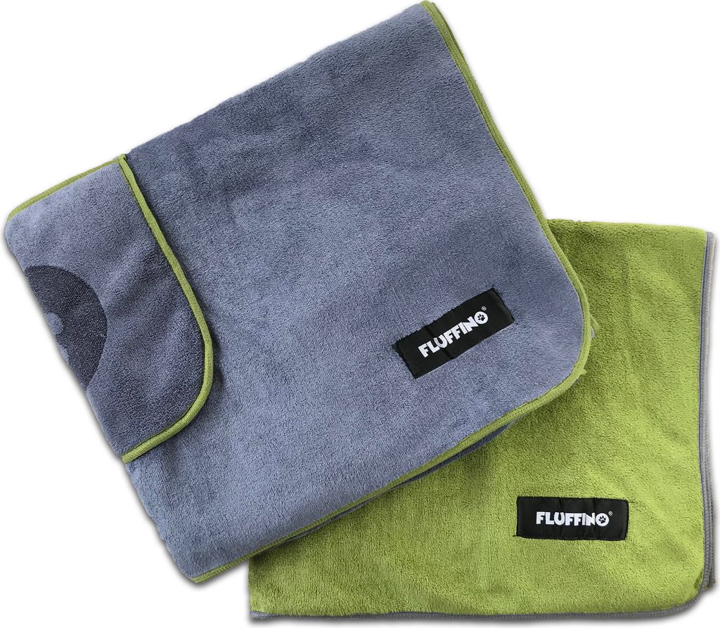 FLUFFINO® Hundehandtuch (2er-Pack) Saugfähig, Produktbild 