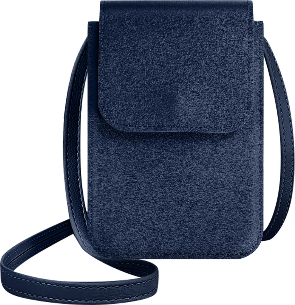 Borsello Smartphone Blu Scuro: Tracolla 135cm per Viaggi e Tempo Libero