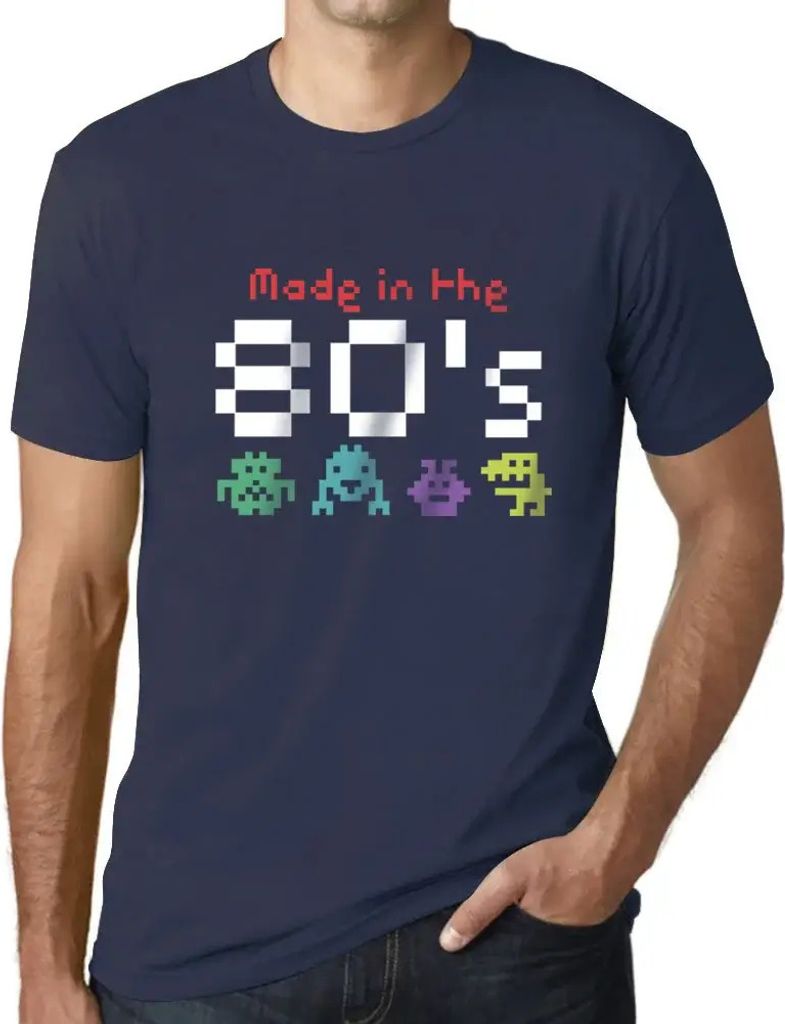 Herren Grafik T-Shirt Hergestellt in den 80er Jahren – 80's – Geschenk 80. Geburtstag Jahrestag 80 Jahre Jubiläum 80 Jährige Mann Jahrgang