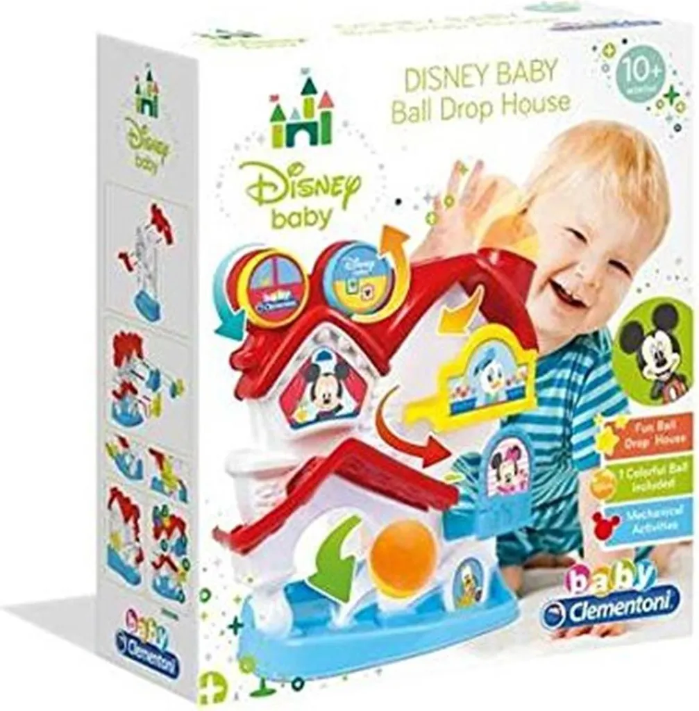 Piste à billes Disney Baby Clementoni avec Billes Géantes et Rampe