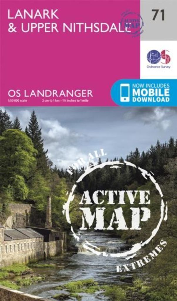Landranger Active 71 Lanark Upper Nithsd – Lingua: Inglese
