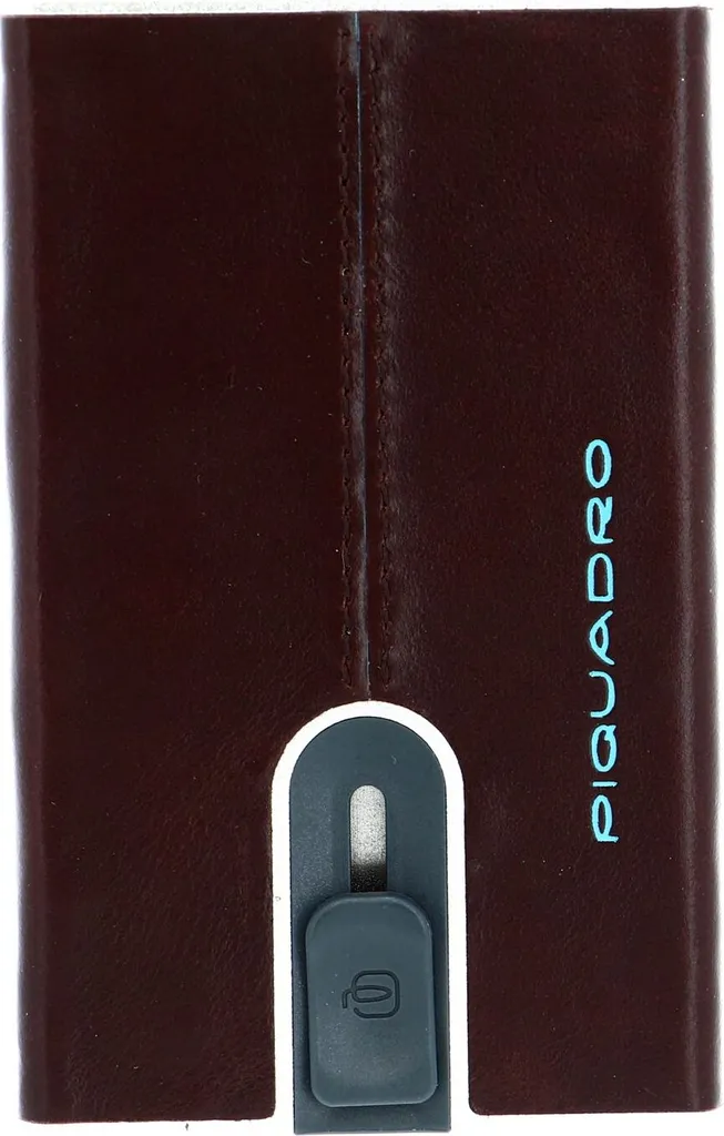 Porta Carte Piquadro Blue Square RFID Mogano - Travel Essential