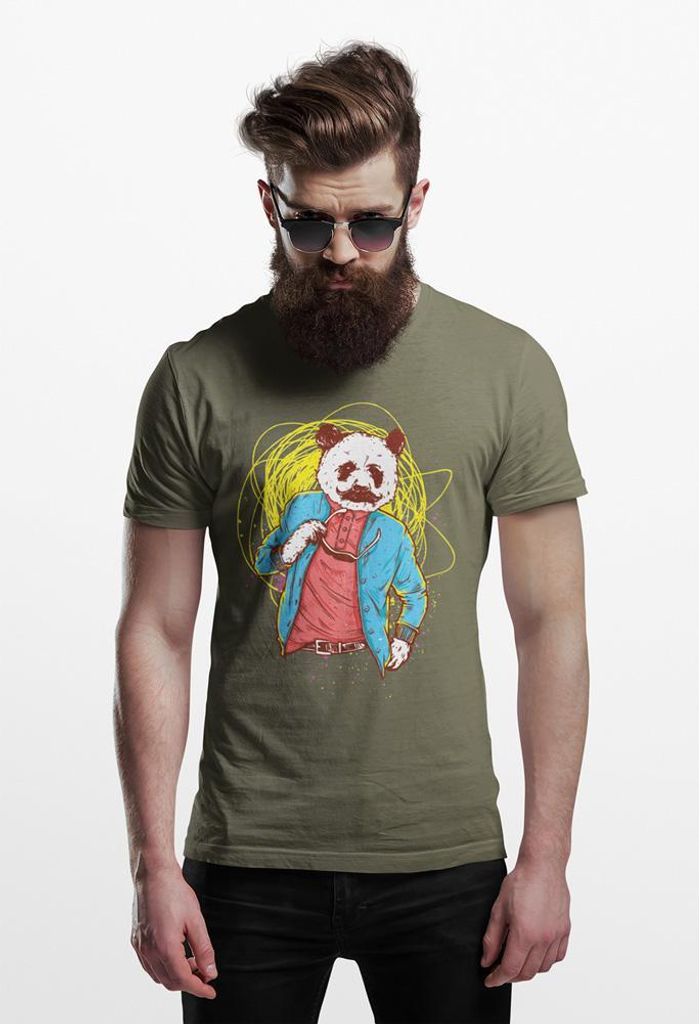 D&B Uni Polo ST00038 Panda MilitärGrün -Größe XL