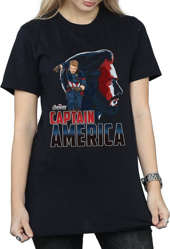 Avengers Infinity War - T-Shirt für Damen BI508 (S) (Schwarz)