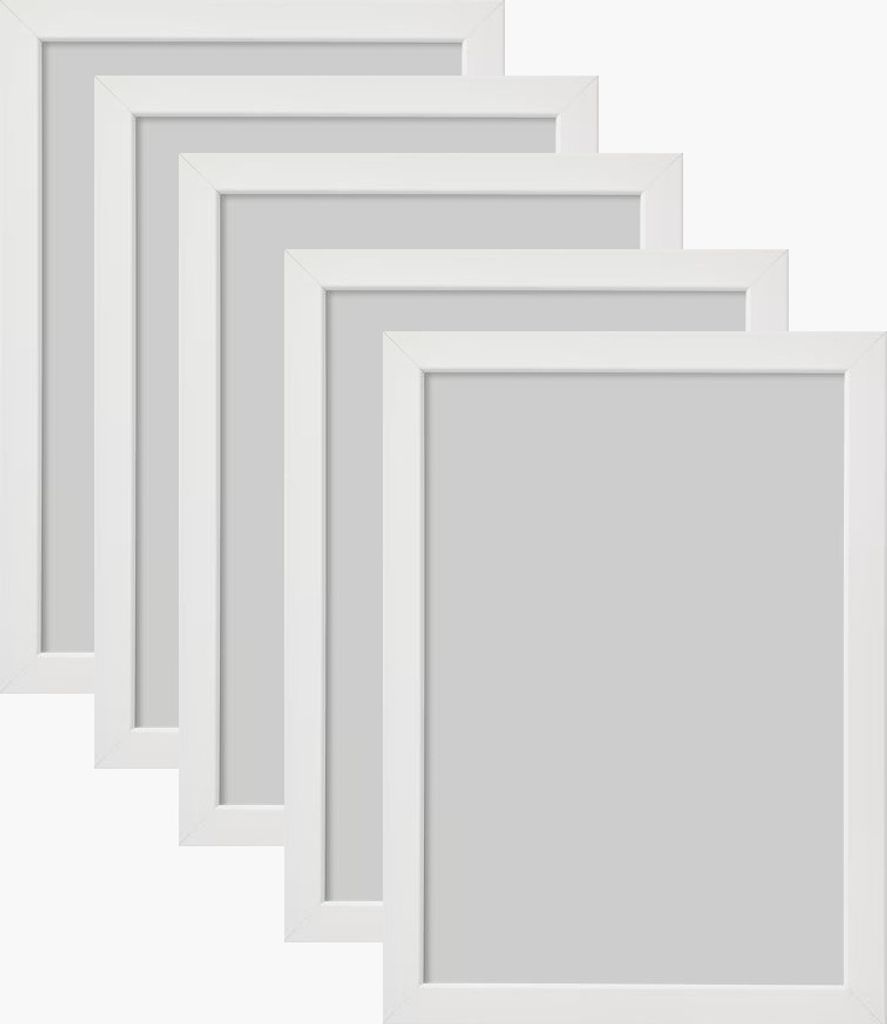 Ikea FISKBO Rahmen in weiß 21x30cm - 5 Stück Produktbild 1