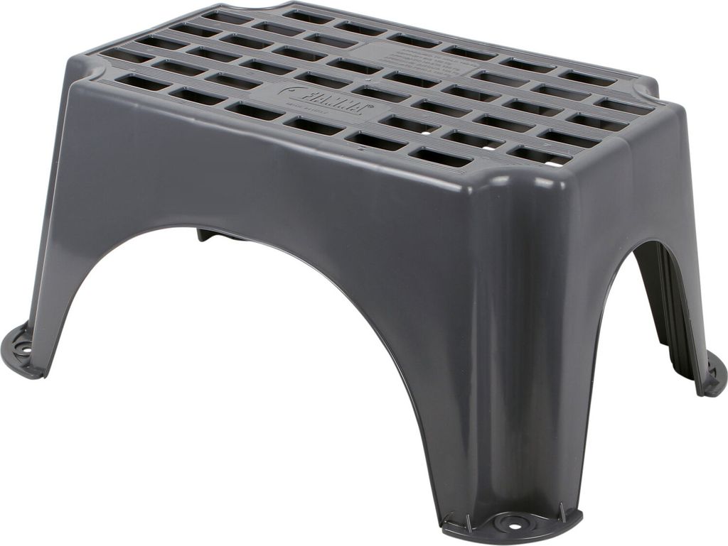 Trittstufe Fiamma " Step" Grau 23cm max. 150kg Einstiegshilfe Wohnwagen Wohnmobil Camping Tritt Stufe Hocker