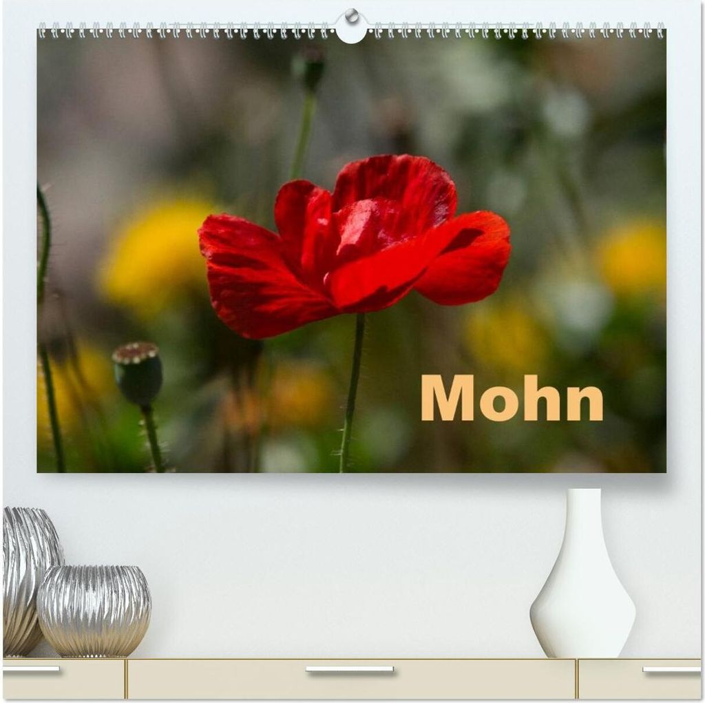 Mohn (hochwertiger Premium Wandkalender 2026 DIN A2 quer), Kunstdruck in Hochglanz