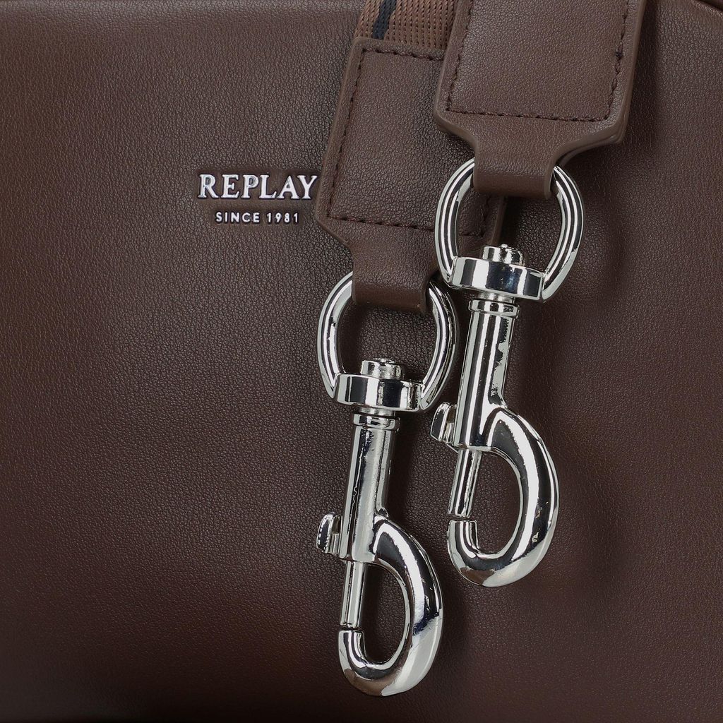DCCN Borsa a tracolla piccola in pelle PU per donna Retro Marrone