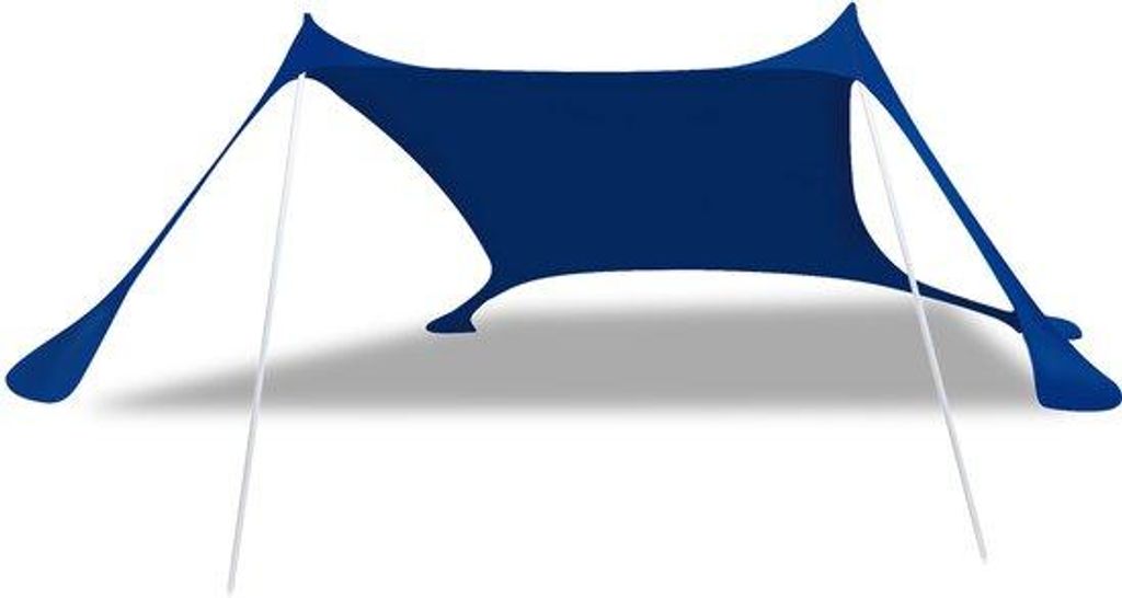 Velký plážový slunečník, velikost XL – 300 × 300 × 200 cm – Obrázek produktu 