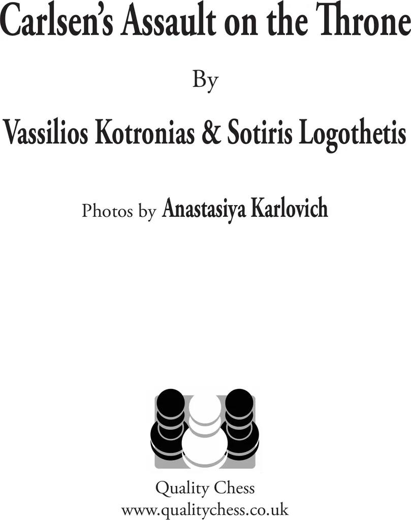 Maîtrisez la Stratégie avec Carlsen's Assault on the Throne Livre Relié