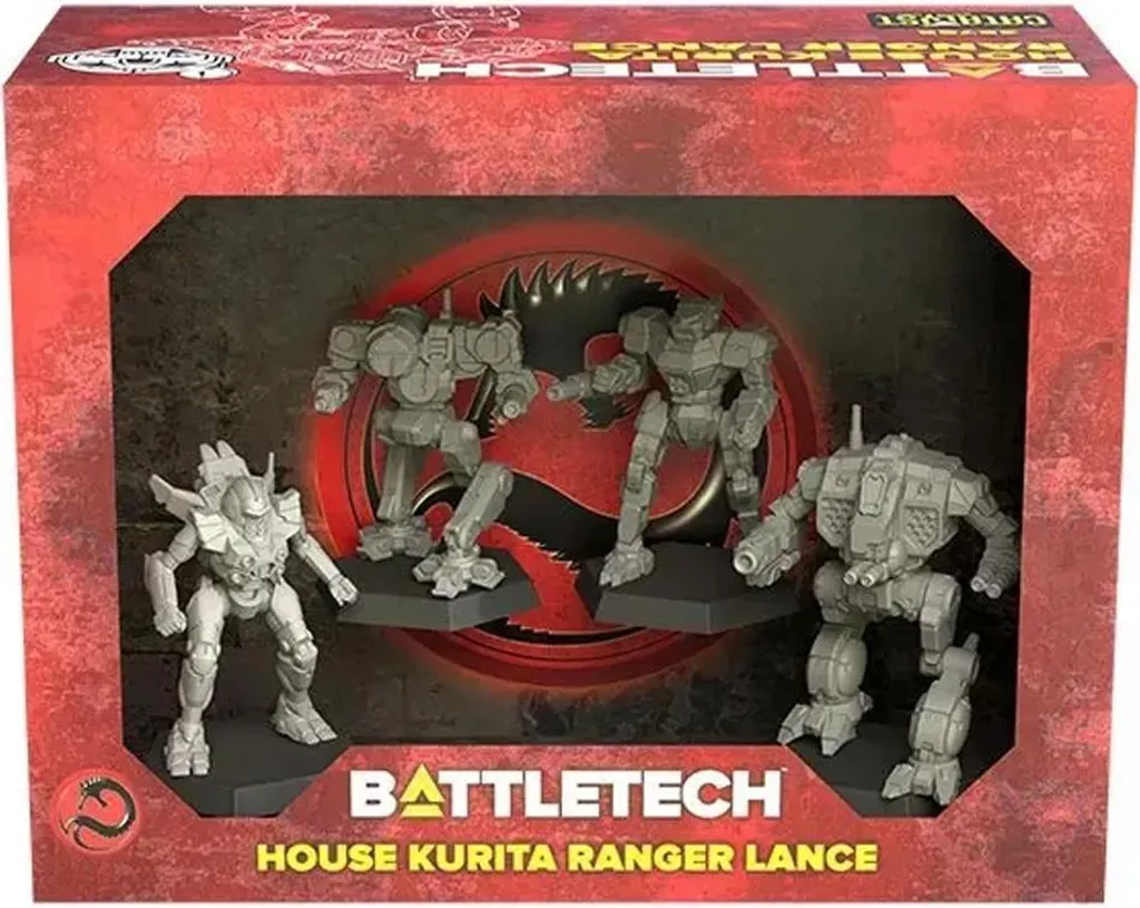 Figurines BattleTech House Kurita détaillées avec accessoires