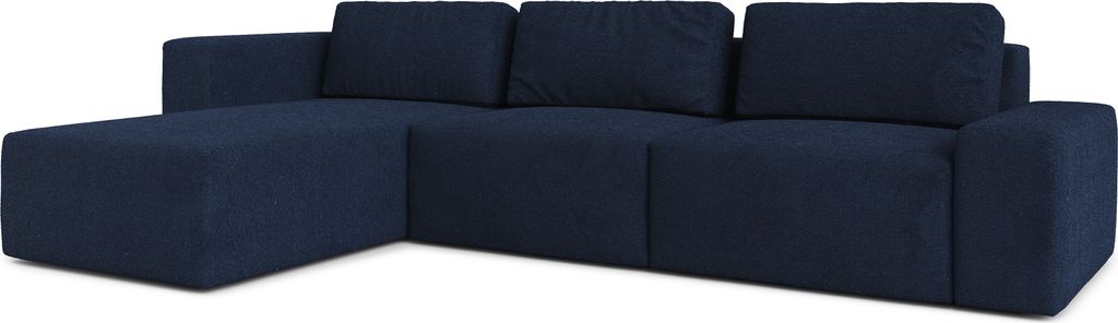 AX LIVING Couch XXL L Form Arkleton Eckcouch Blau 360 cm – Modern L