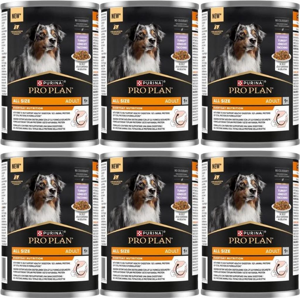 PURINA PRO PLAN ADULT Dog Truthahn in Gelee 6x400g
