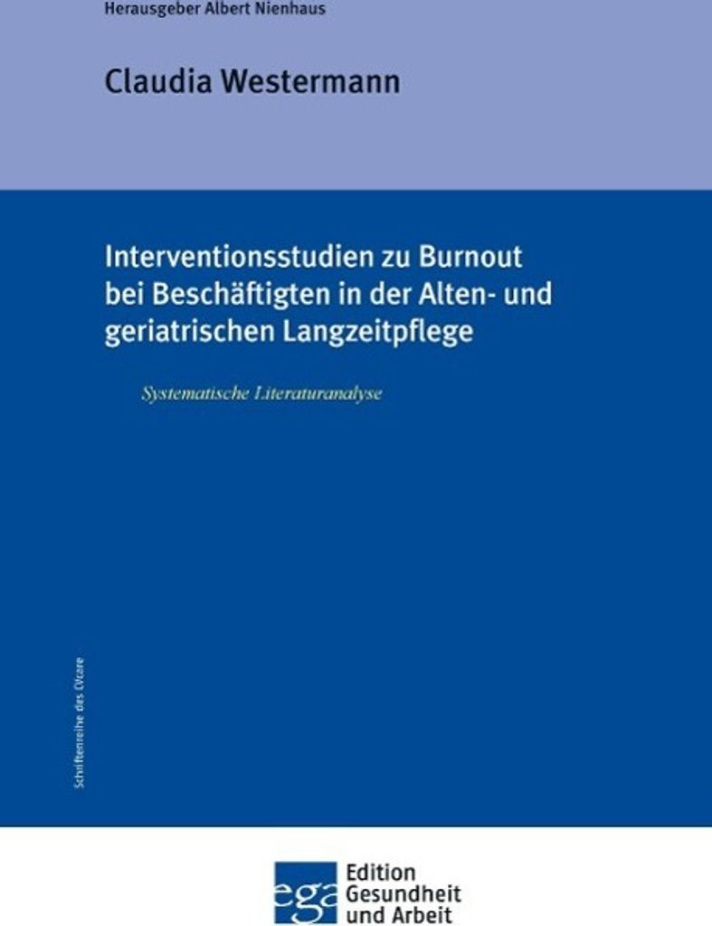 Interventionsstudien zu Burnout bei Beschäftigten in der Alten- und geriatrischen Langzeitpflege