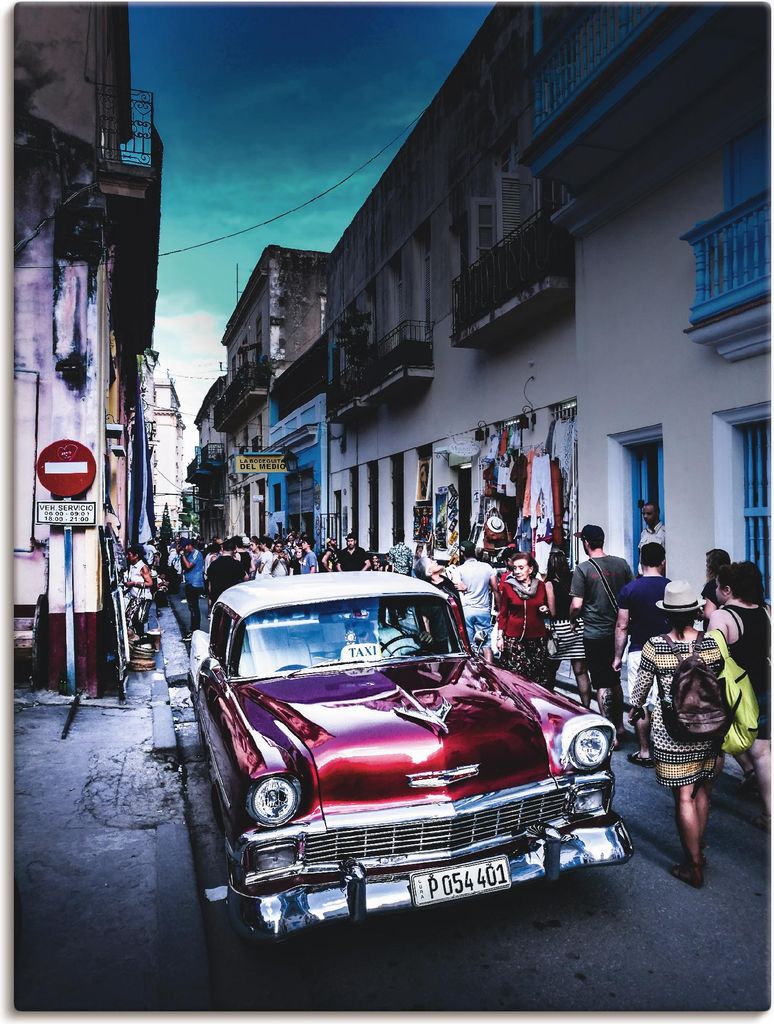 ARTland Leinwandbild Leben in Havanna Größe: 30x40 cm