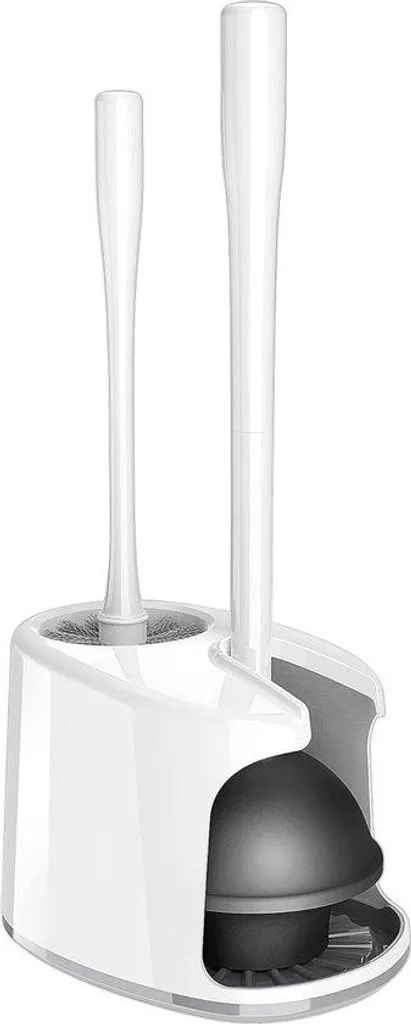 Set de nettoyage WC avec brosse et buses pour entretien salle de bains