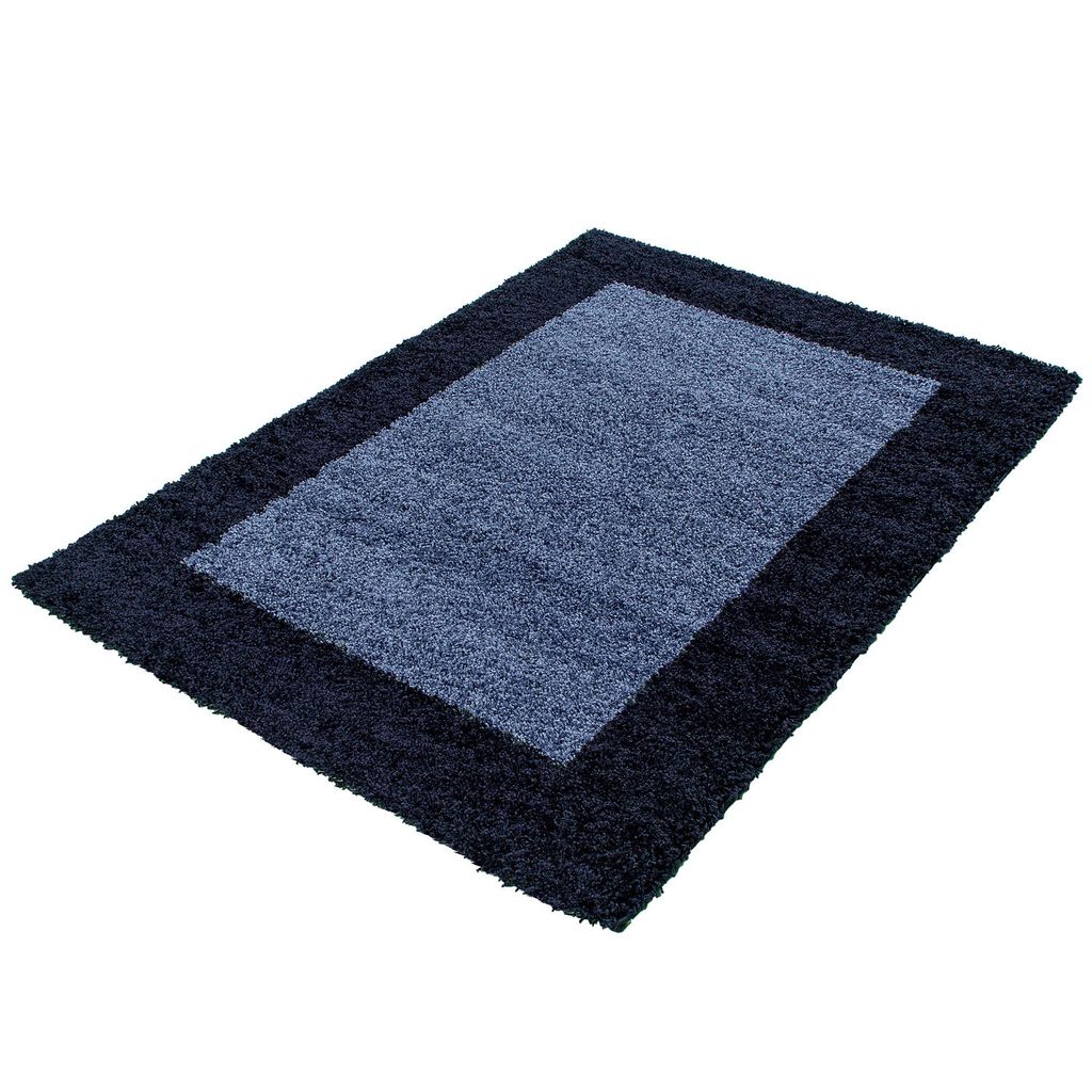 Life Shaggy Schatten teppich hochflor rechteckig 300x400cm navy blau