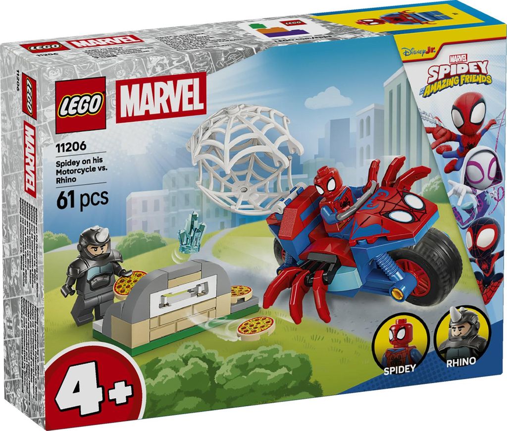 LEGO ǀ Marvel Spidey en zijn Supervrienden: Spidey op motor Productafbeelding 