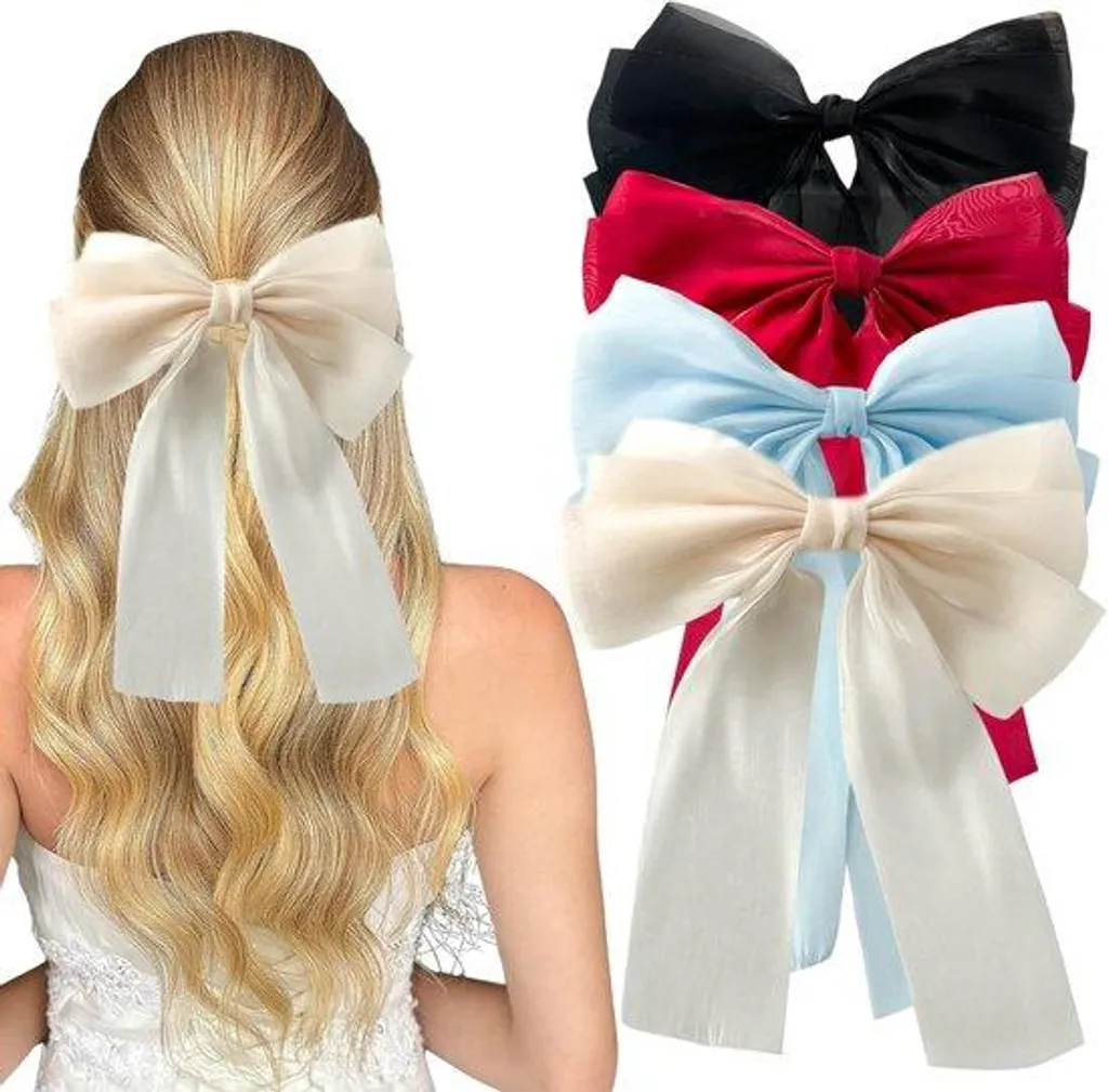 Barrettes cheveux sans douleur lot de 4 pinces anti-glisse et casse