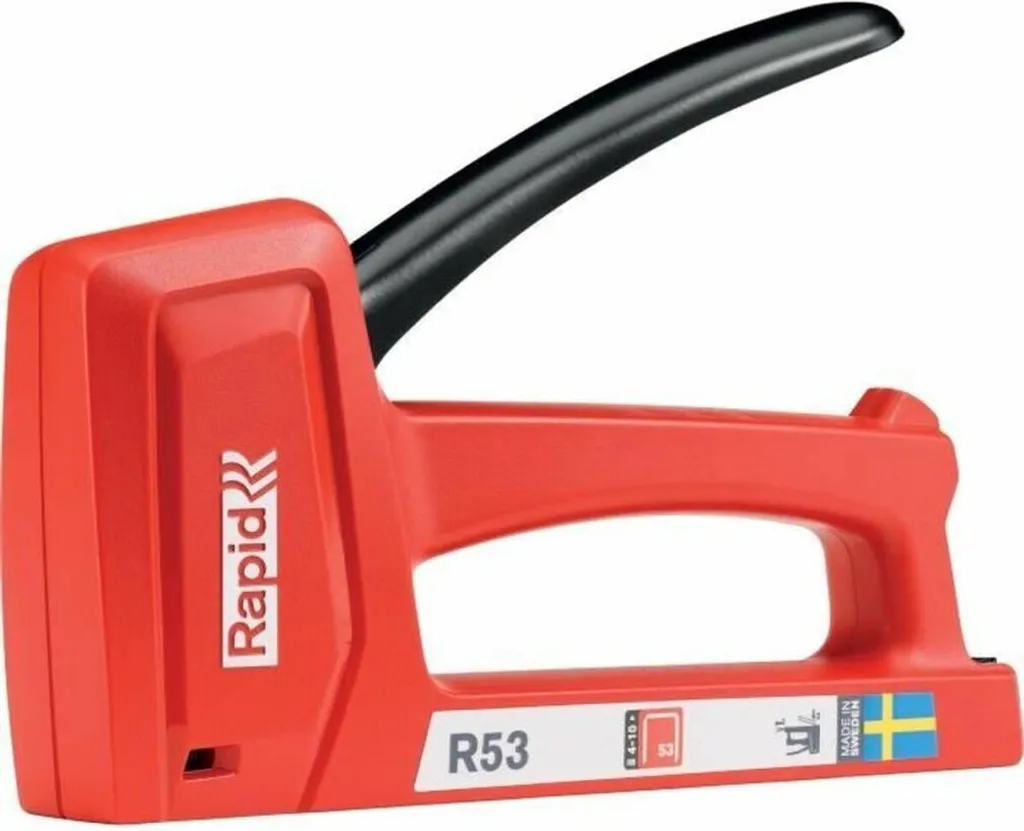 Rapid 5001661 R53 Agrafeuse Manuelle en ABS Haute Résistance Coloris Rouge