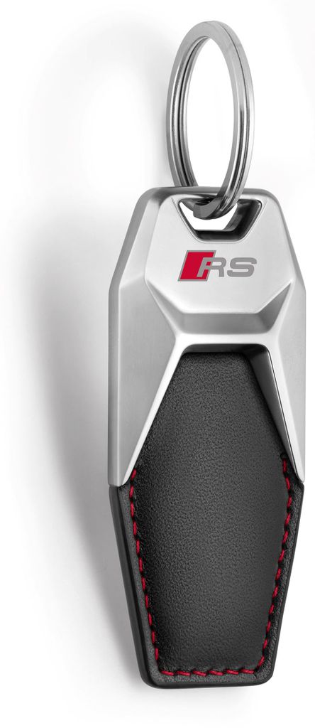 Original Audi Sport PREMIUM Schlüsselanhänger Rindsleder RS Gravur – Produktansicht