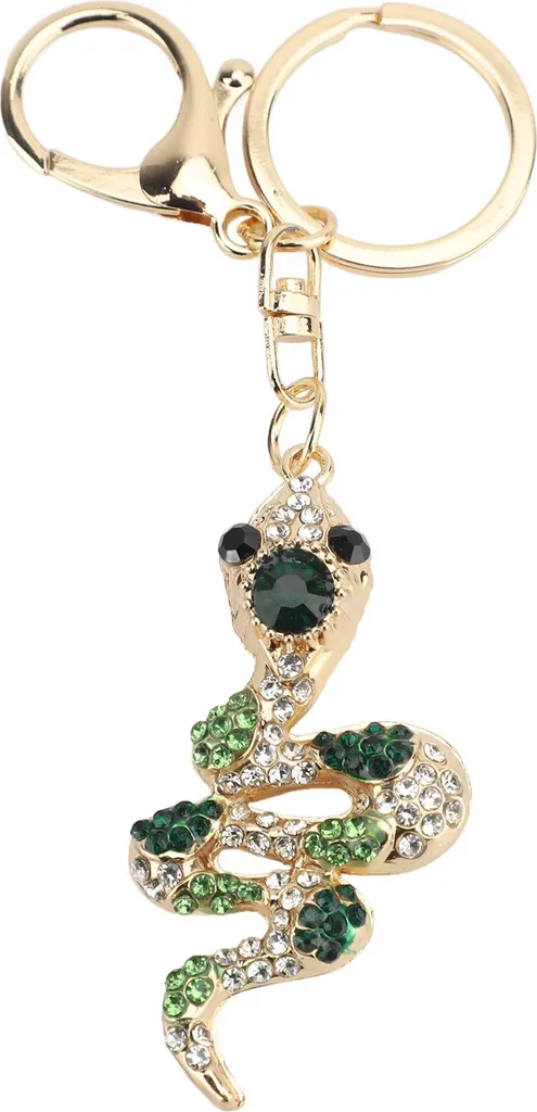Portachiavi Serpente Strass Verde: L'accessorio Glamour 2026
