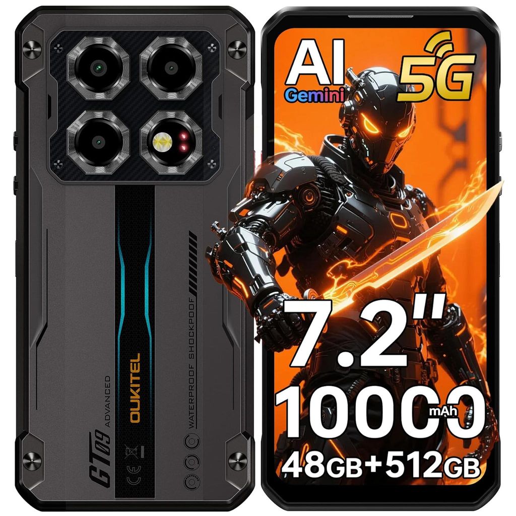 OUKITEL WP60 Smartphone Robust 5G - 7.2" HD+ 120Hz - Image du produit 