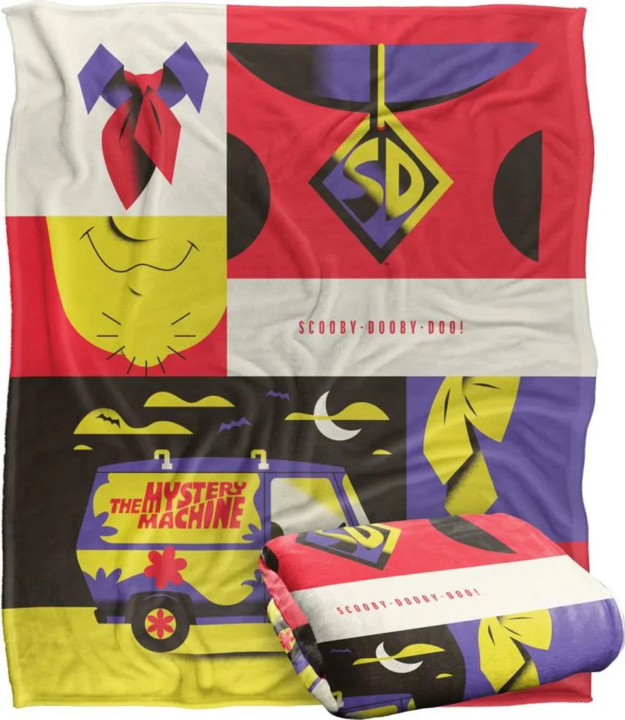 Couverture Scooby-Doo Soyeuse et Supersoft 152x127cm Design Coloré - 2