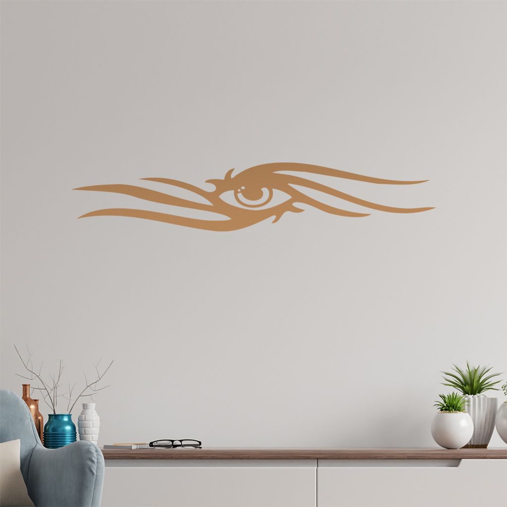 Tribal Auge Wandtattoo in 6 Größen - Wandaufkleber Wall Sticker - Dekoration, Küche, Wohnzimmer, Schlafzimmer, Badezimmer