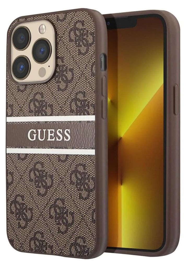 Guess, Schutzhülle 4G Stripe Apple iPhone 13 Pro, Braun Produktbild 