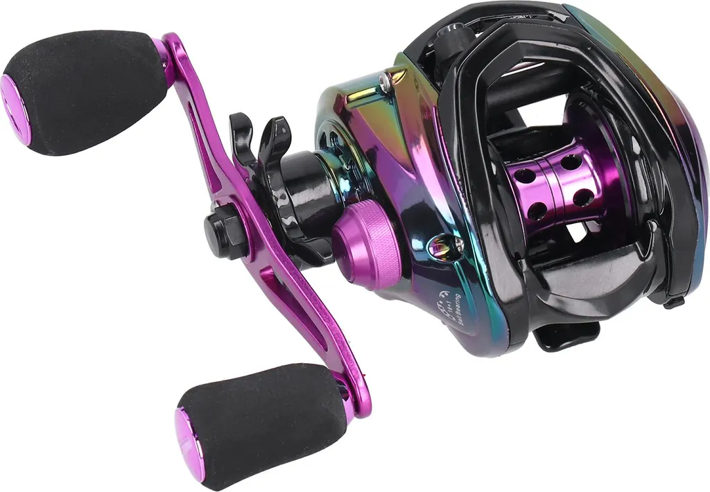 Moulinet Baitcasting 8.1:1 Ratio Grande Vitesse en Métal Ultra Léger