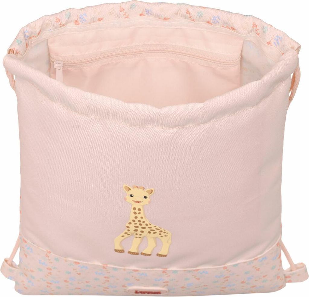 Rucksacktasche mit Bändern Sophie la Girafe 26 x 34 x 1 cm