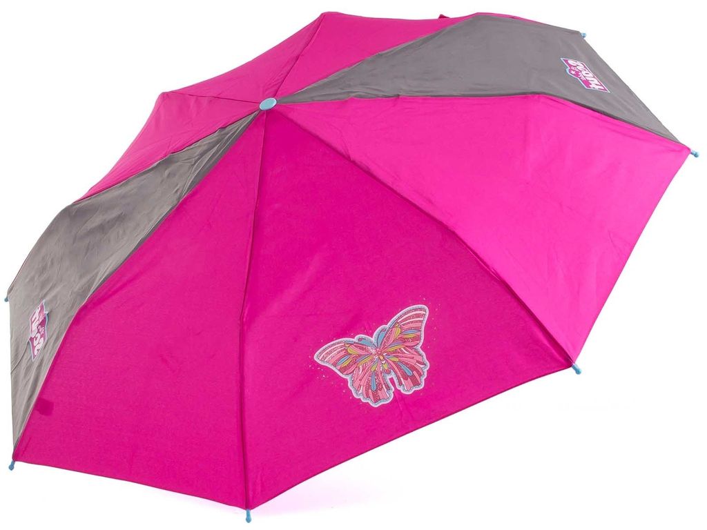 Scout Kinder-Taschenregenschirm mit Reflektorband Butterfly Produktbild 