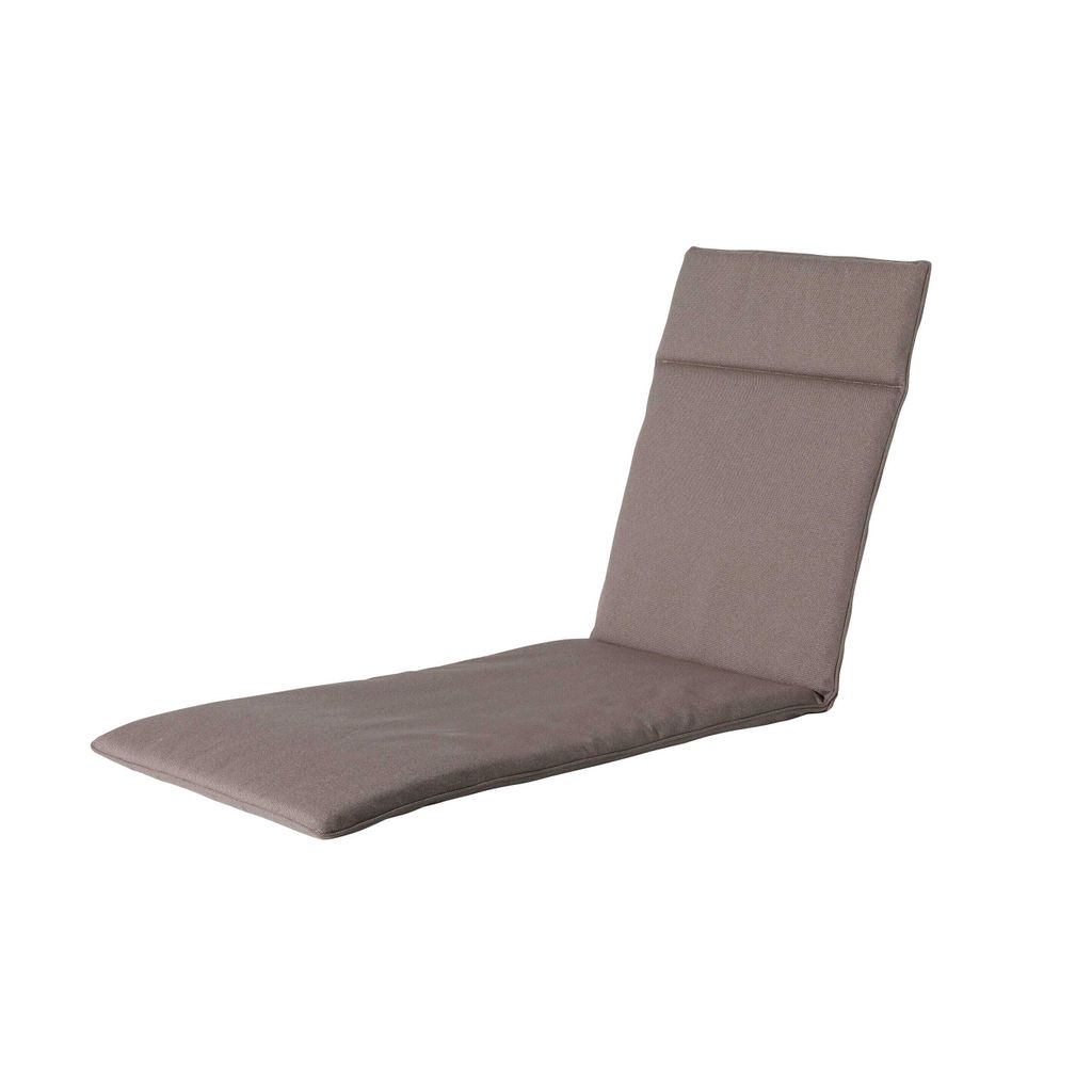 Madison Ligbed Kissen 60x190 cm Manchester Taupe für Gartenliege, Outdoor, mit verstellbarem Band und Volant