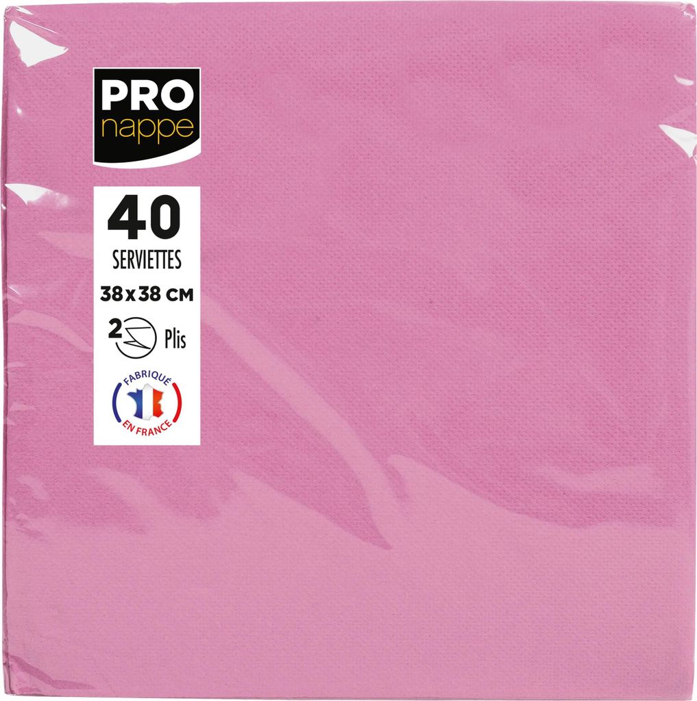 Pronappe 30x Pack 40 Servietten Tissue, 2-lagig 38x38cm Produktbild 