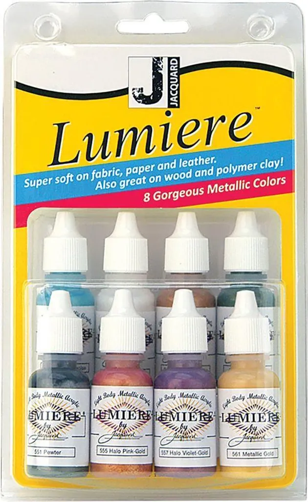 Peinture Relief Anti-écaillement Lumiere 3D Jacquard 8 Couleurs Métalliques
