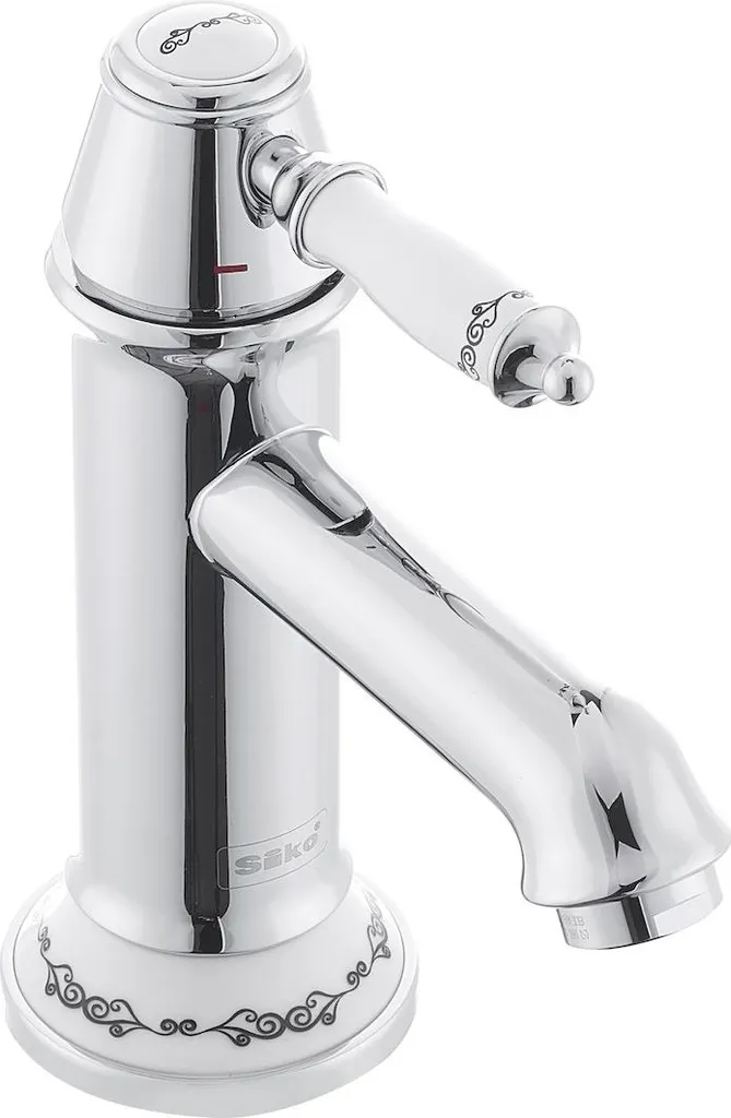 Rubinetto Lavabo SAT Nostalgia Miscelatore Monocomando Cromo Retrò - 2