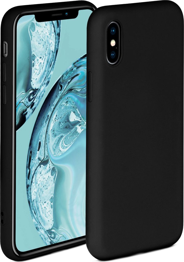 Soft-Case für Apple iPhone X / iPhone XS, Farbe:Onyx Schwarz