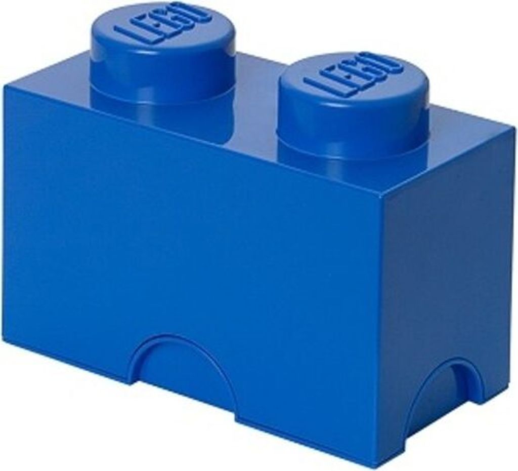 LEGO Aufbewahrungsstein STORAGE BRICK 2 2,6 Liter blau Produktbild 