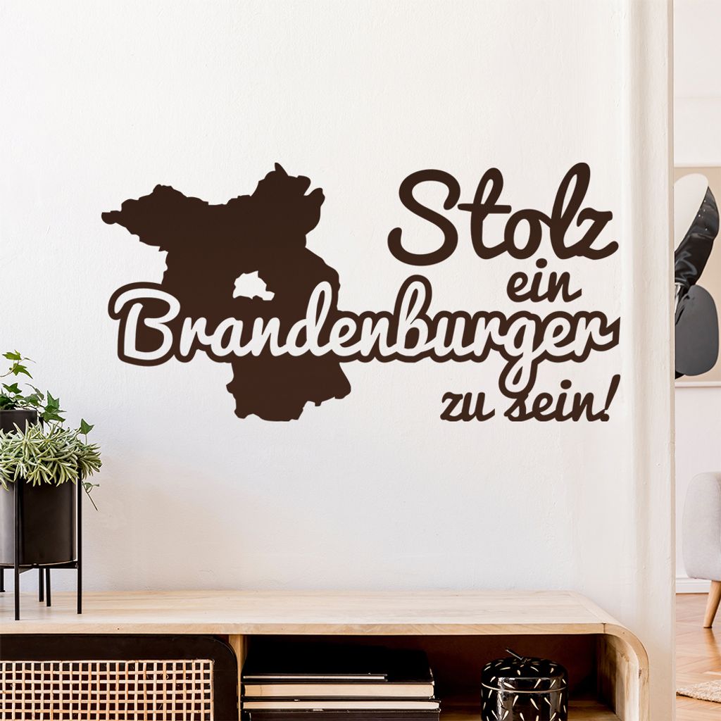 Brandenburger Stolz Wandtattoo Wandaufkleber Wall Sticker - Dekoration, Küche, Wohnzimmer, Schlafzimmer, Badezimmer