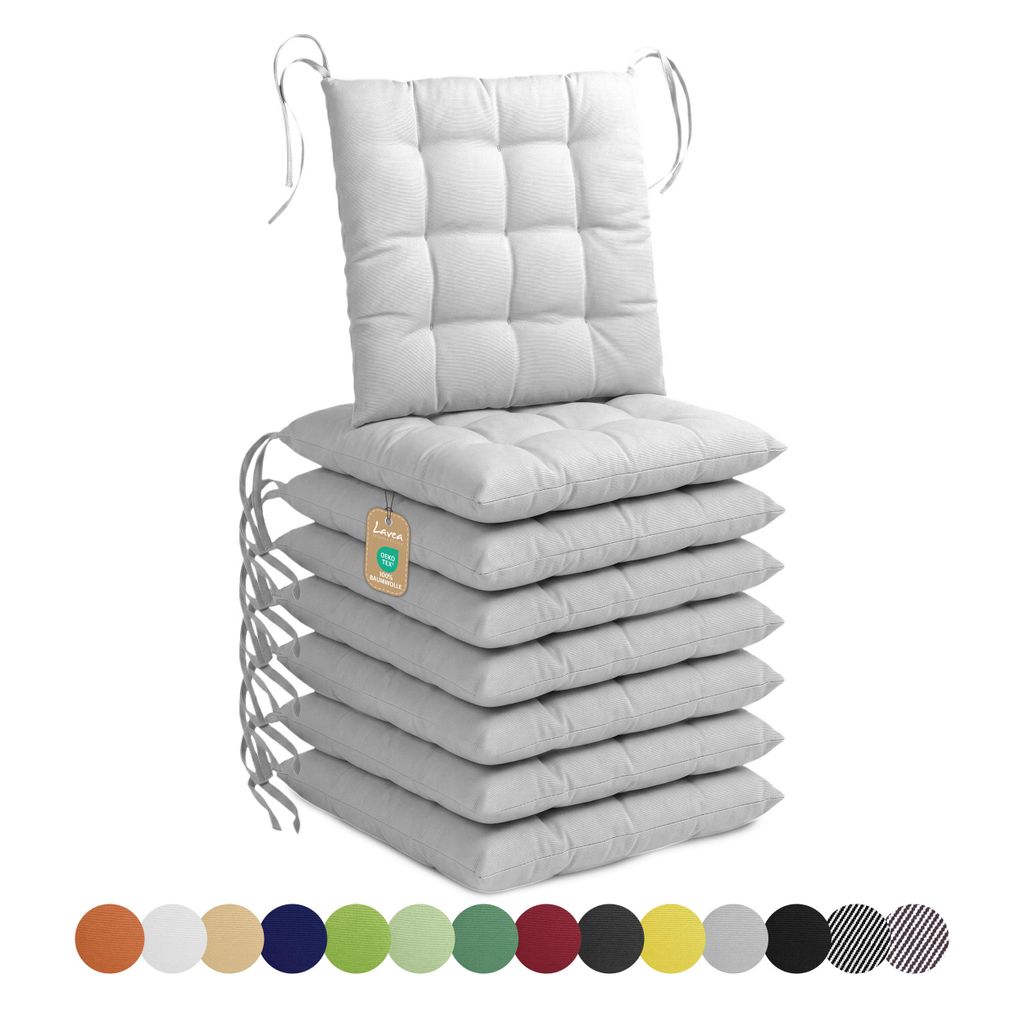 Poduszki siedziskowe Lavea® 40x40 cm - zestaw 8 sztuk, z Zdjęcie produktu 