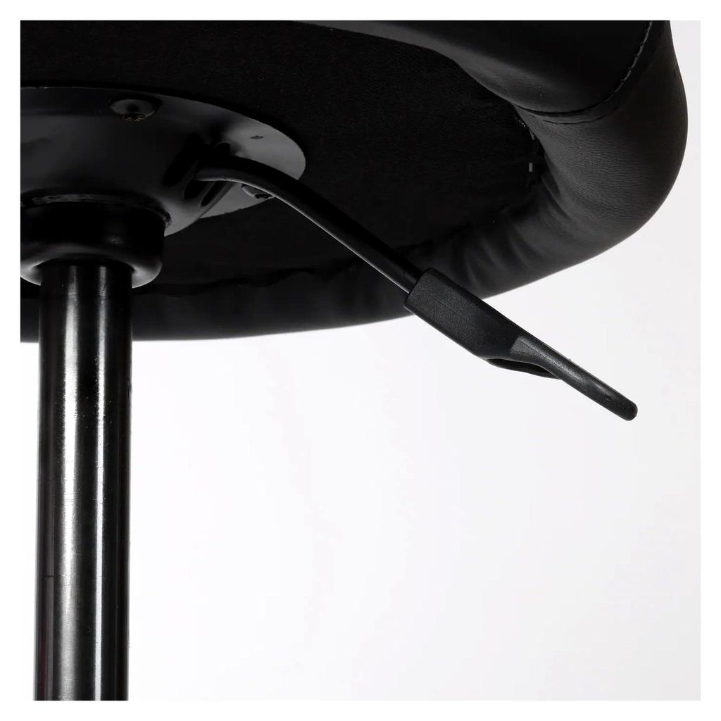 Ergonomischer Bürostuhl | Settle | Höhenverstellbarer Wackelhocker | 40-60 cm | Schwarze Sitzfläche | Schwarzes Gestell | Ergonomischer Bürohocker